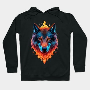 fire and wolf Hoodie